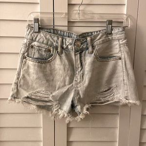 American Eagle Tom Girl Shortie jean shorts. Size 2